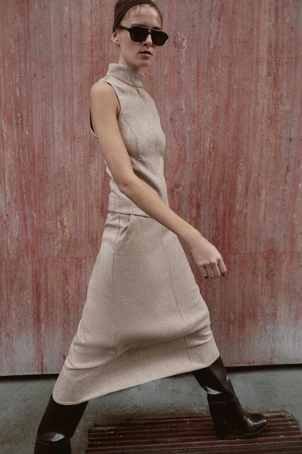 CAPE MIDI SKIRT - Zara фото 3