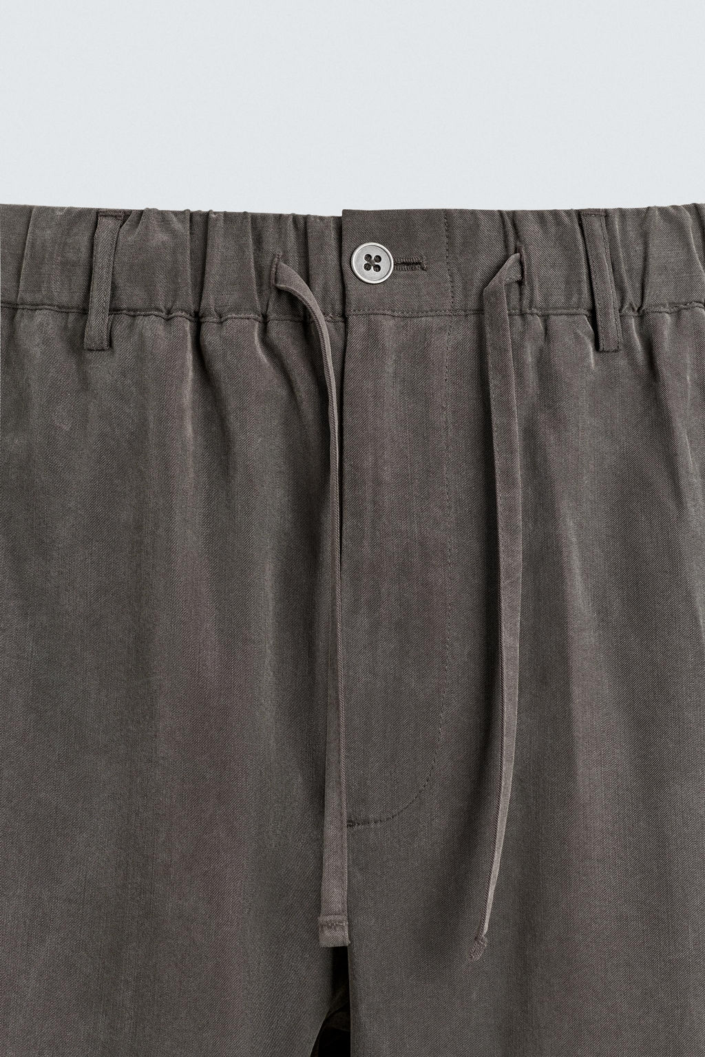 PANTAL?N FLUIDO RELAXED FIT / marron-vison - Zara фото 8
