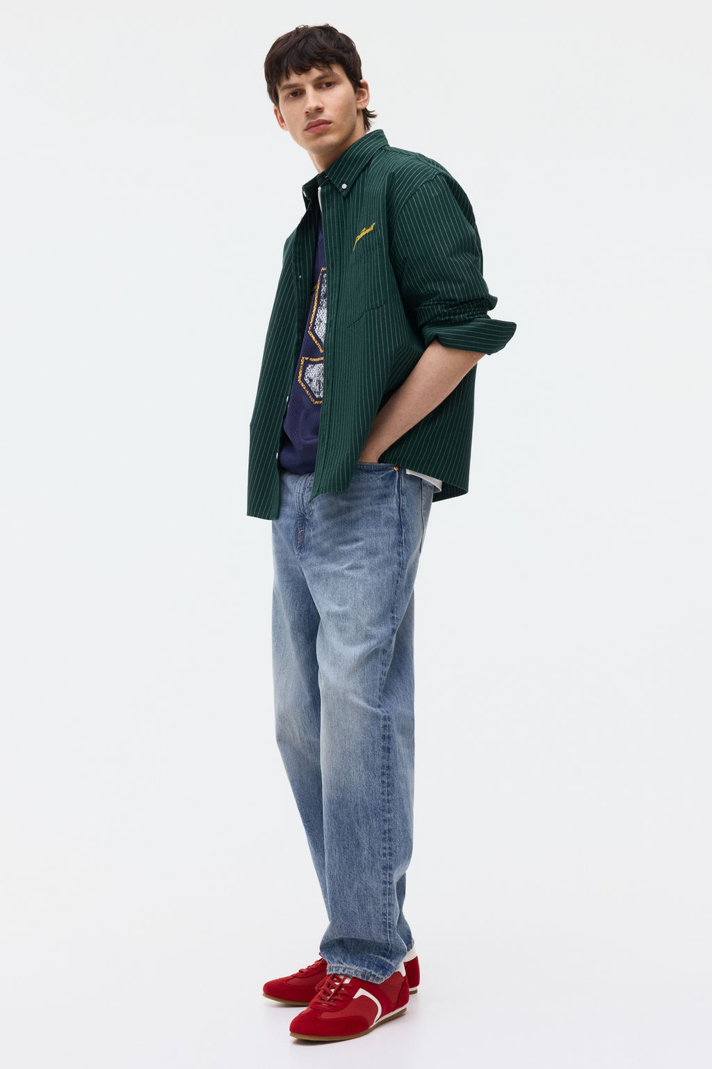 Camisa Oxford Loose Fit - H&m фото 10