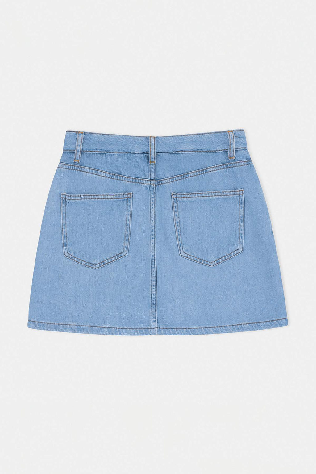 Bej Vintage Y?kama Yuksek Bel Denim Sort Etek TWOSS26SR00110 - Trendyolmilla фото 15