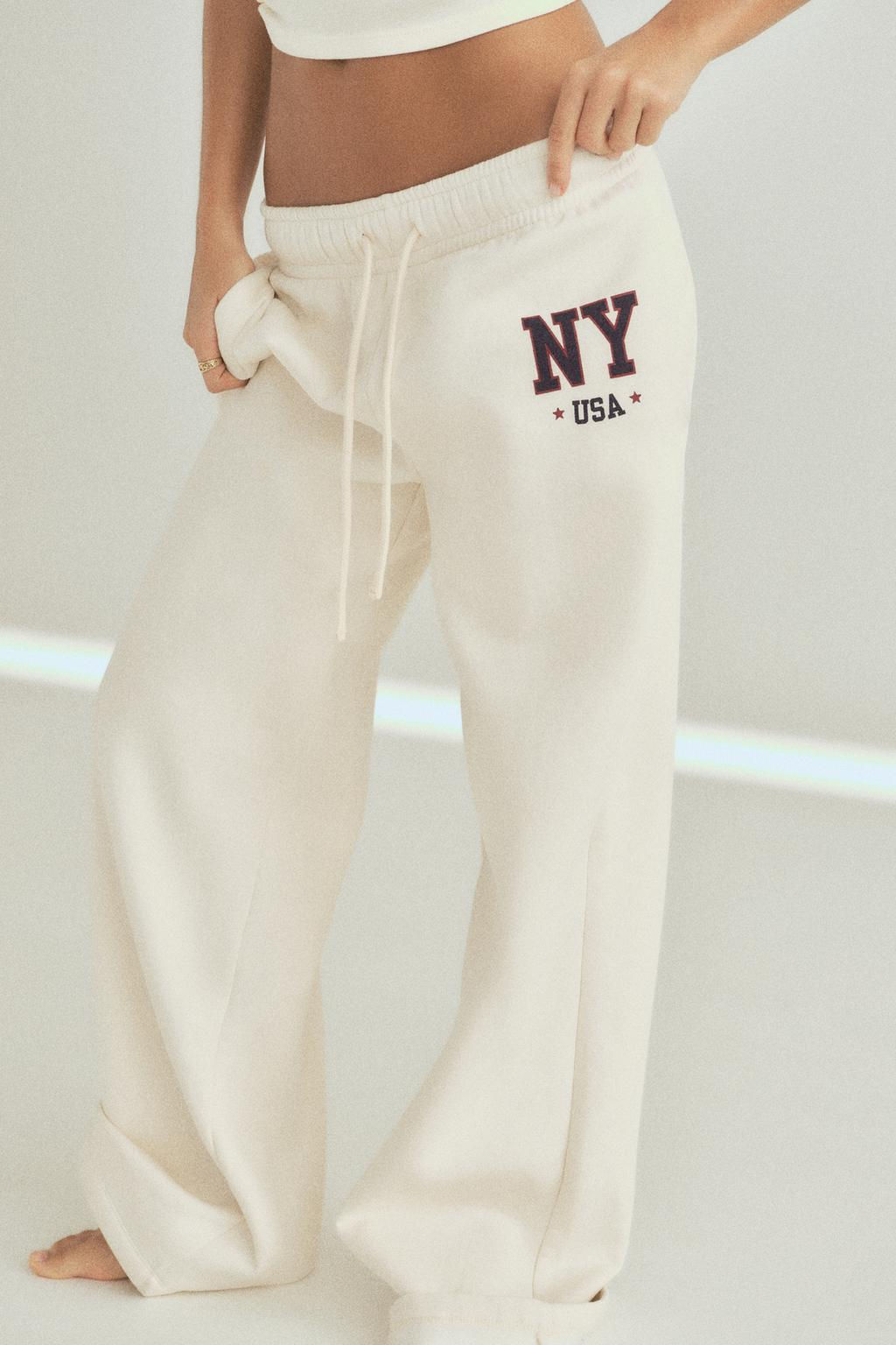 VARSITY NEW YORK PLUSH TROUSERS - Zara фото 2