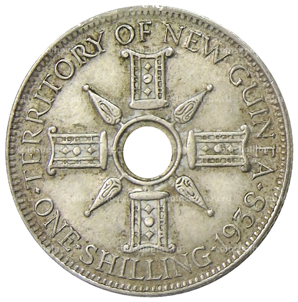 1 шиллинг 1938 года Британская Новая Гвинея