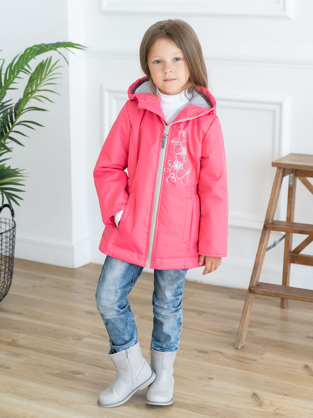 Куртка детская демисезонная розовая