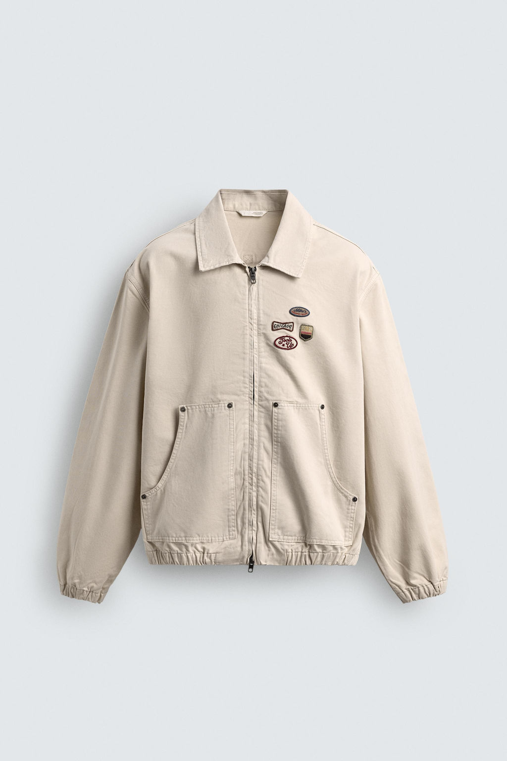 CAZADORA RELAXED FIT PARCHES / Crudo - Zara фото 7