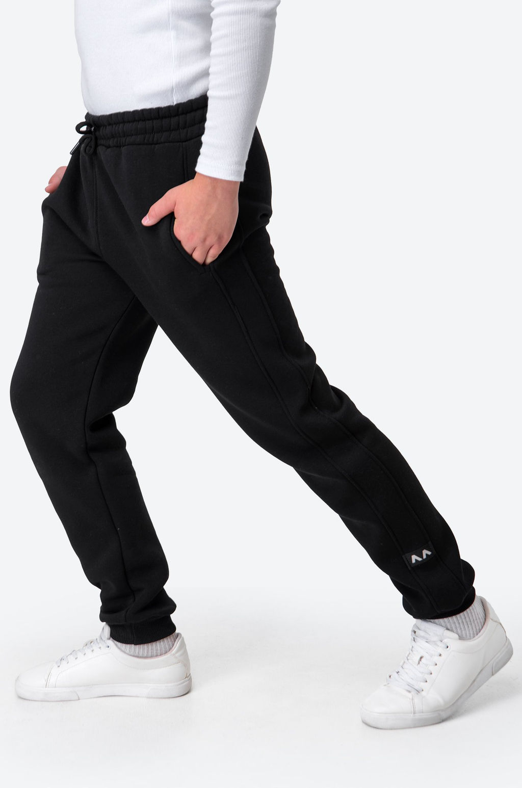 Детские брюки-джоггеры из футера с начесом Happy Fox фото 14