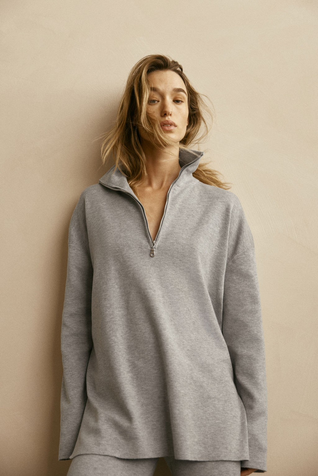 Jersey oversize con media cremallera - H&m фото 6