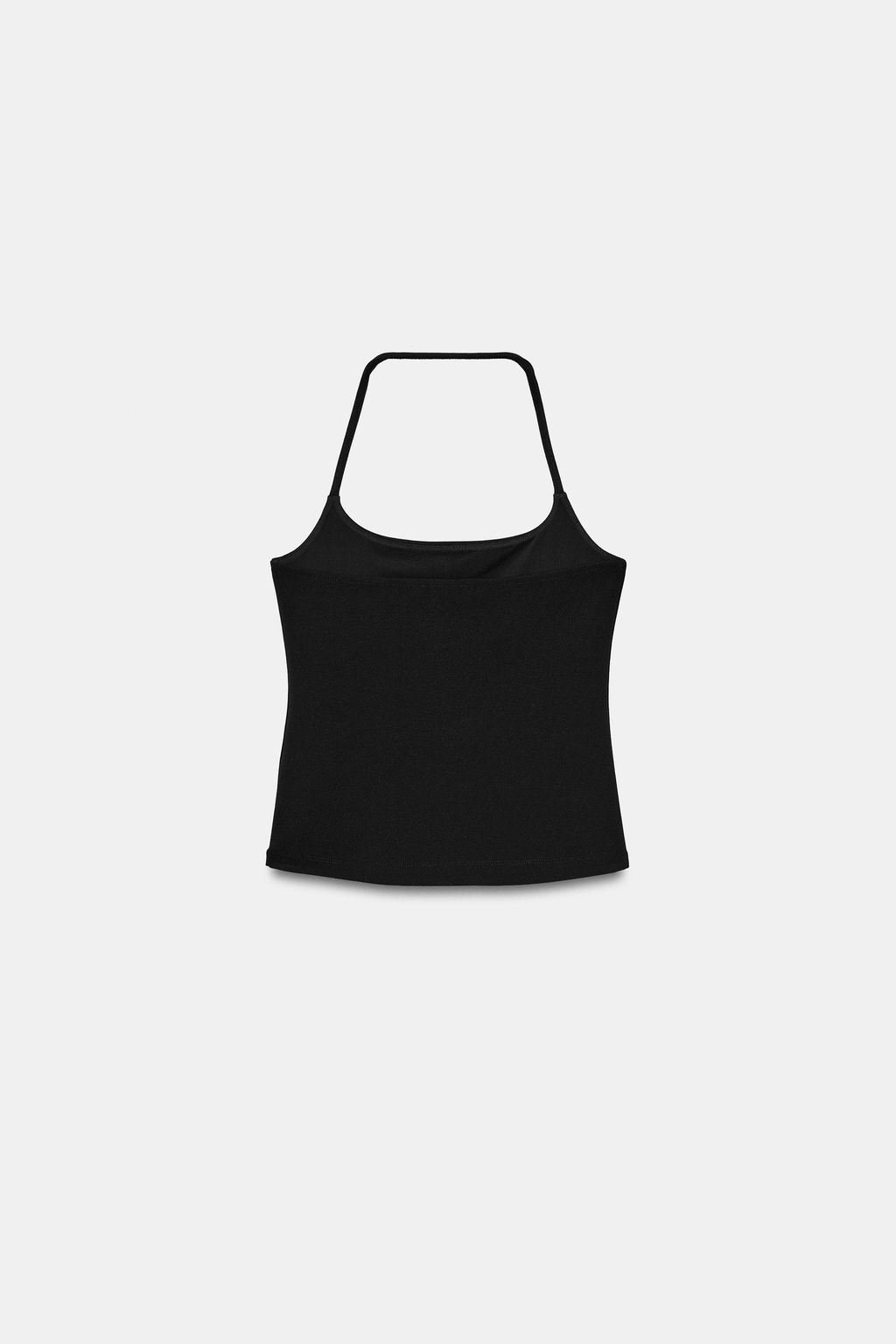 TOP HALTER PUNTO STRETCH / Negro - Zara фото 5