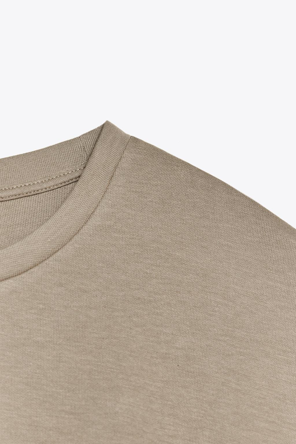 WASHED INTERLOCK T-SHIRT - Zara фото 9