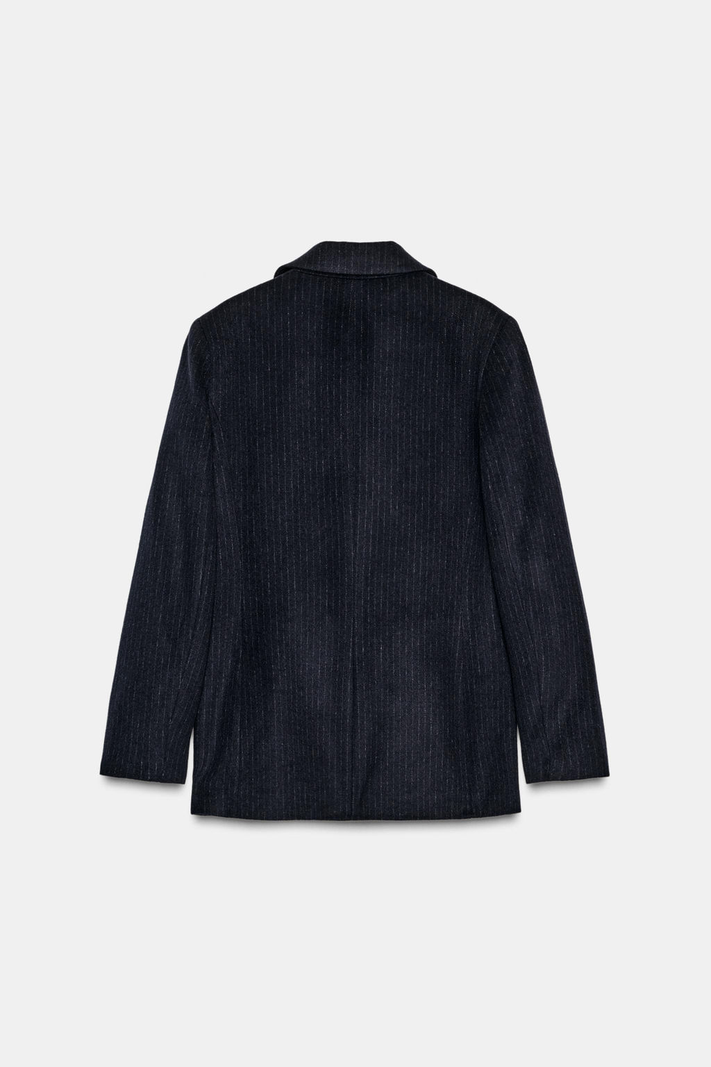 WOOL BLEND PINSTRIPE BLAZER