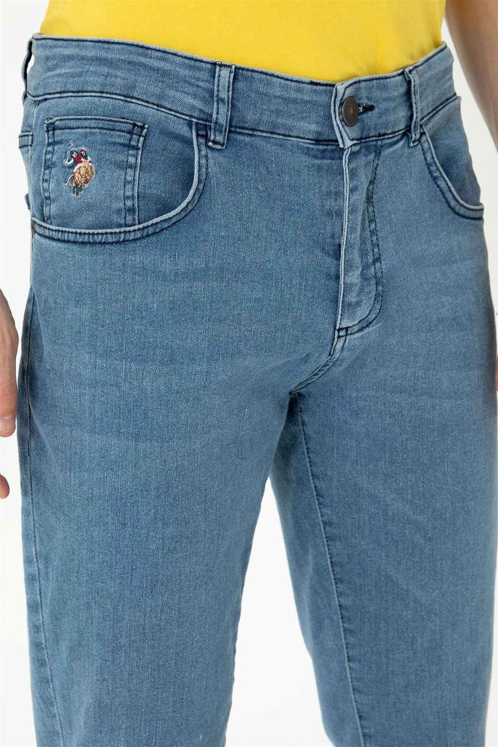 U. S. Polo Assn Мужские темно-синие джинсовые брюки - U.s. polo assn фото 5