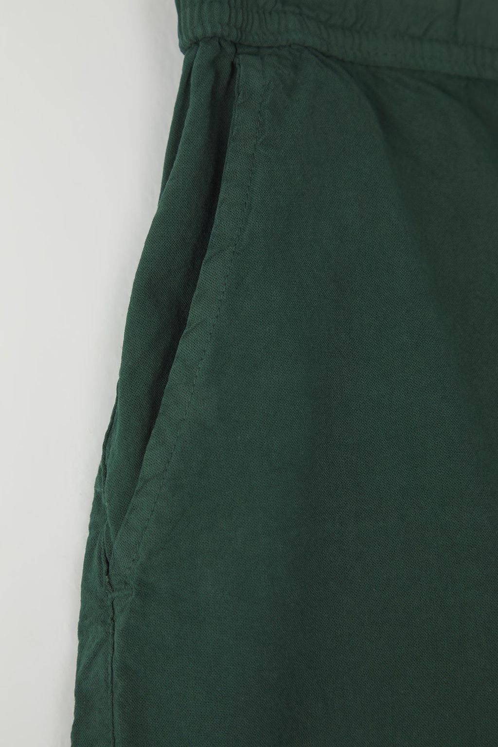 Koyu Yesil Loose Fit Pamuklu Bagc?kl? Sort TMNSS23SR00056