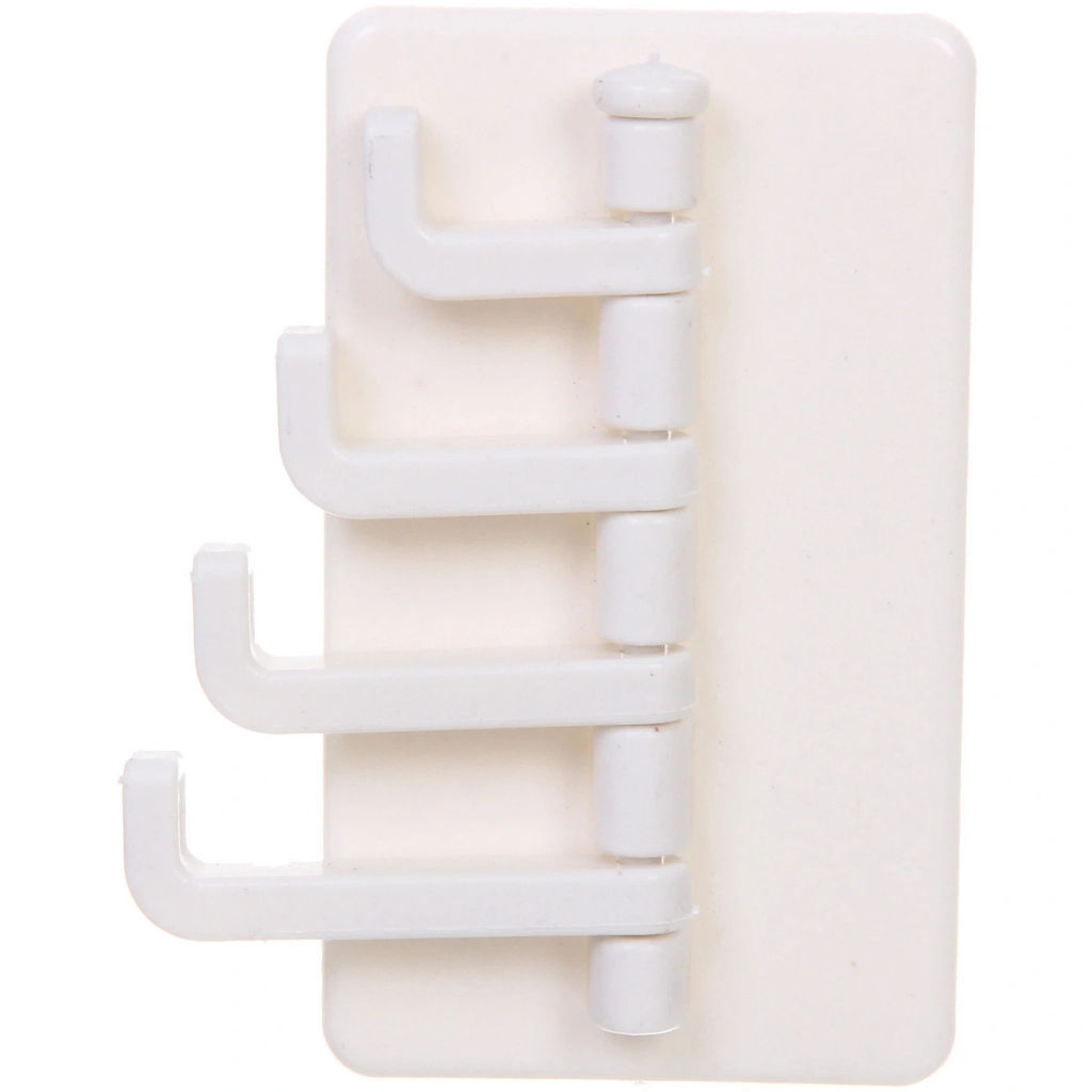 Цена за 10 шт. Крючок настенный многофункциональный на липкой основе "ИДЕЯДОМА", цвет белый, нагрузка 3кг/9*5,5см (пакет с подвесом)