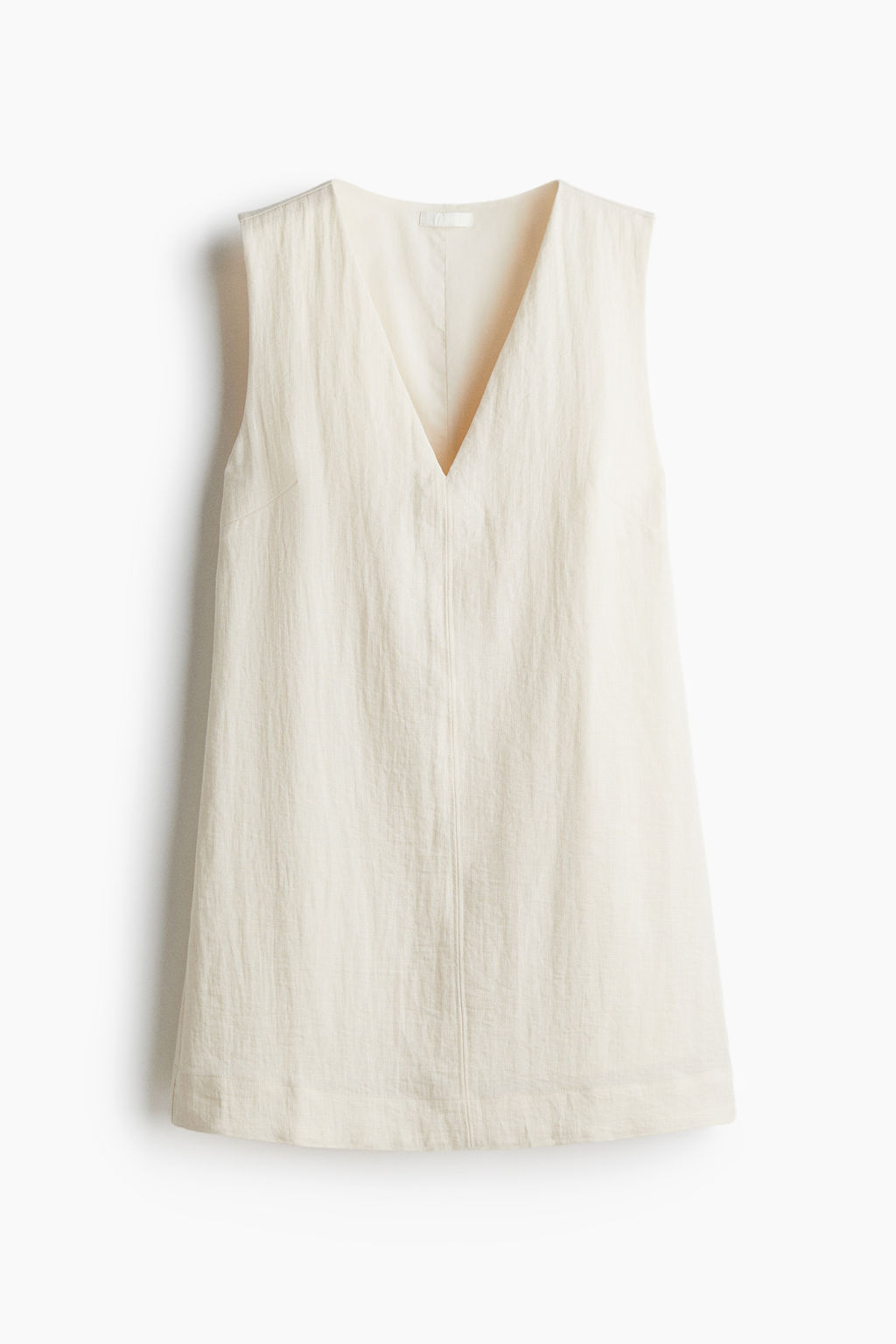 Vestido recto con escote en V