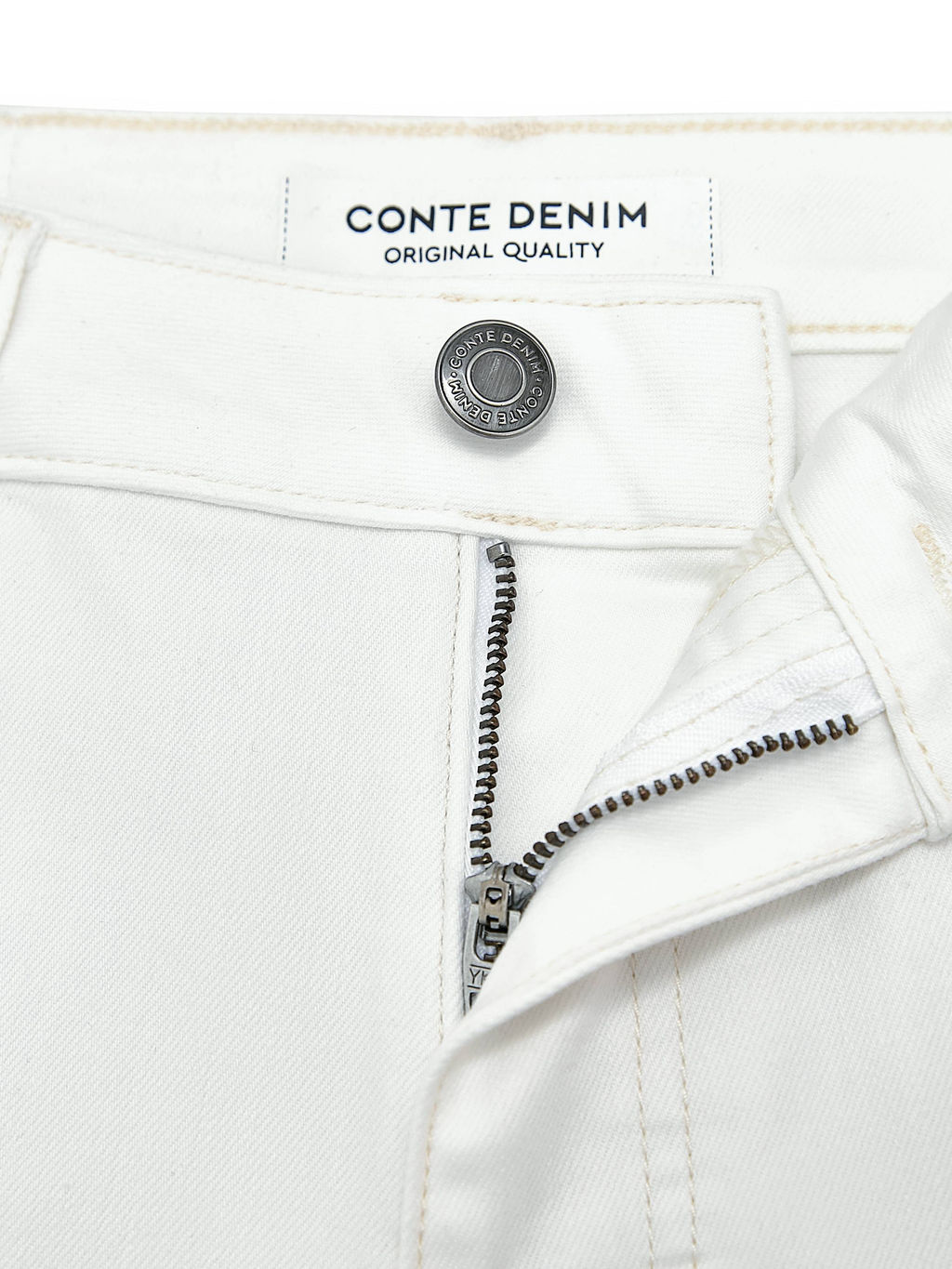 CONTE CON-884 Шорты джинсовые женские off white  фото 9