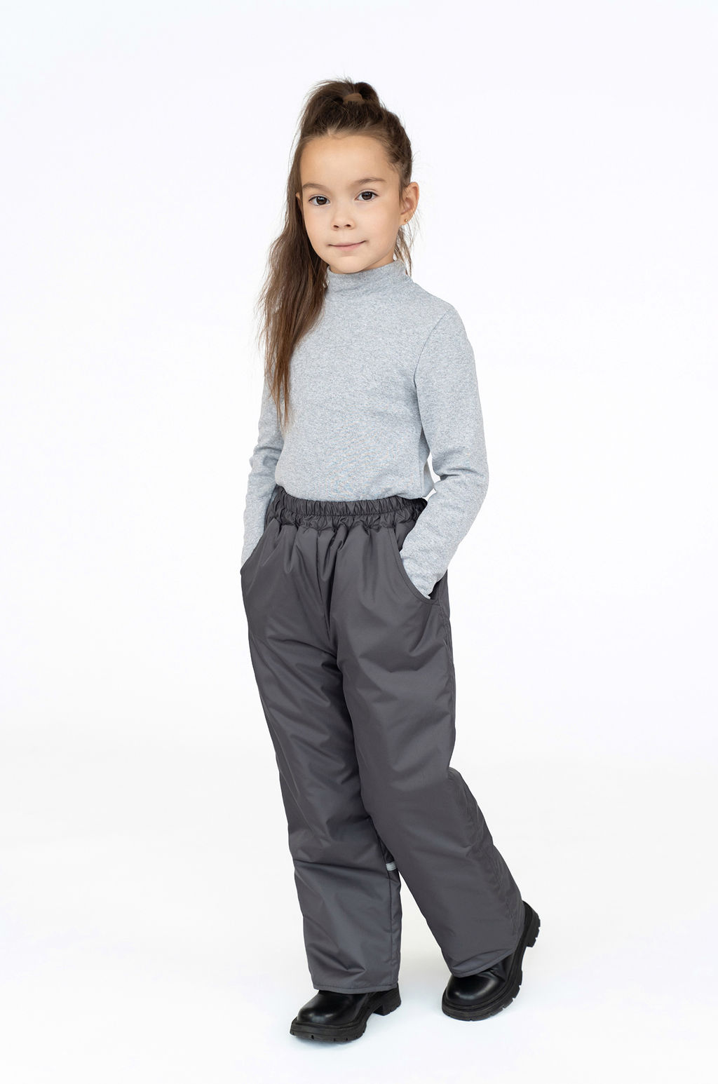 Брюки демисезонные серые