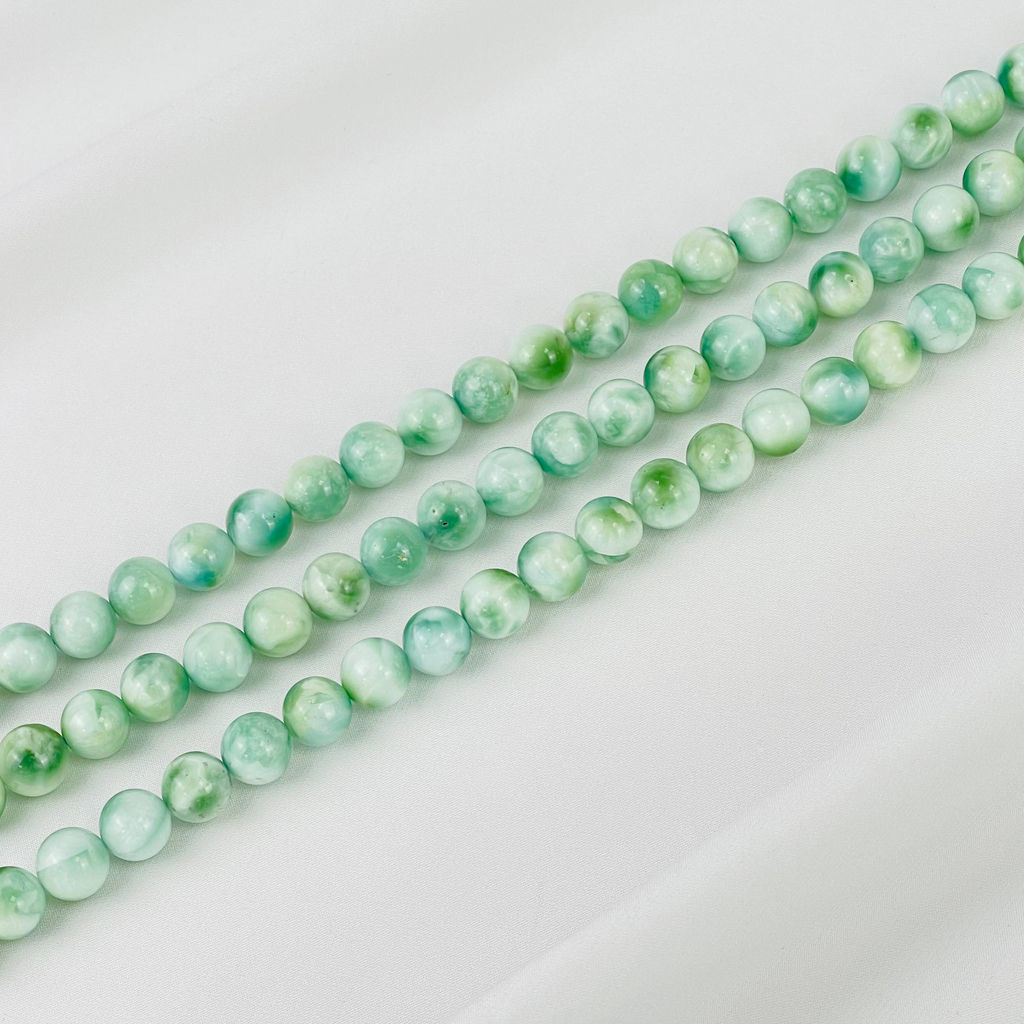 Бусины для украшений из Ангелита (39 бусин) 39 см