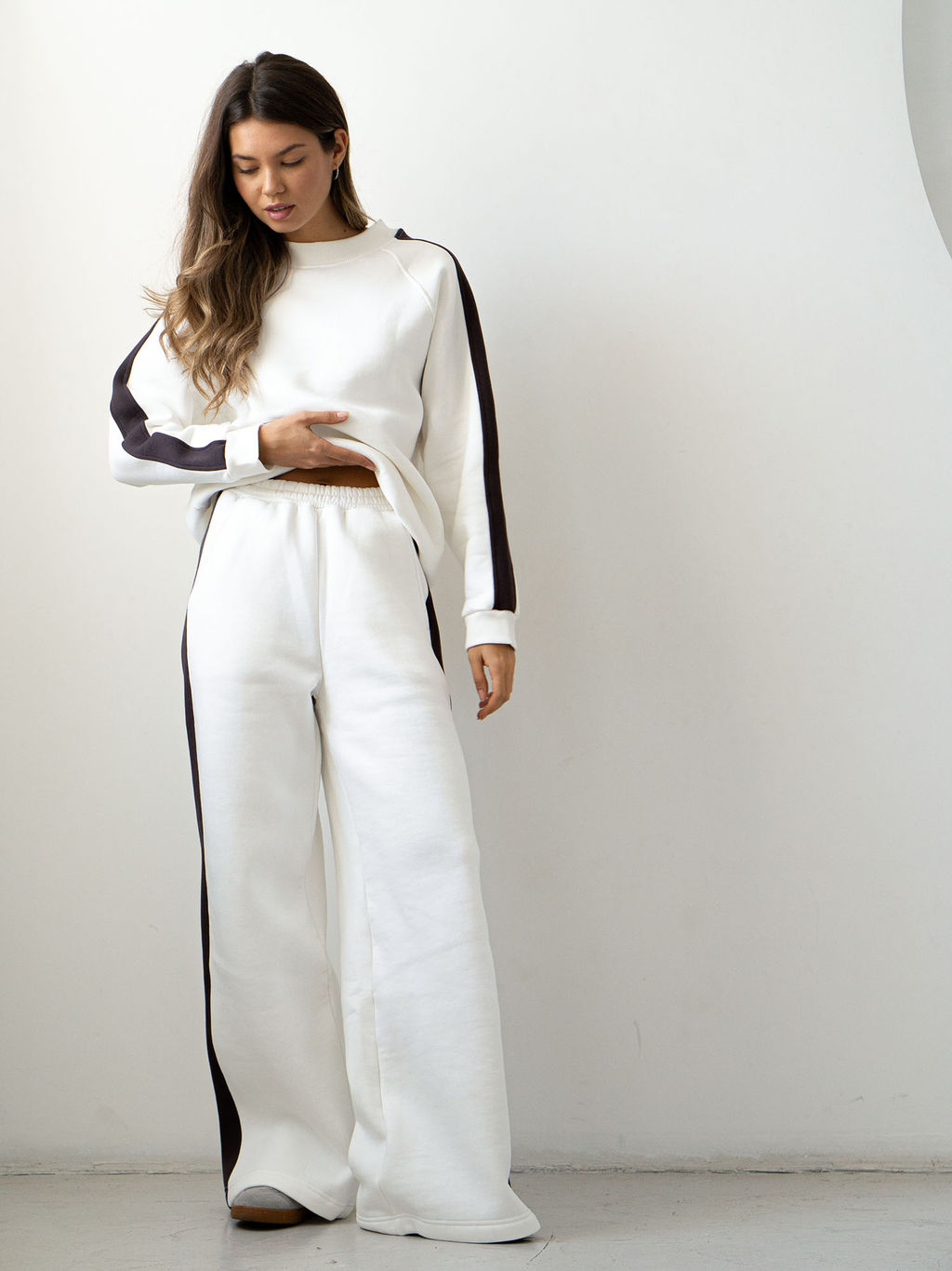 MY Свитшот жен. с/н с лампасами СН016  фото 5