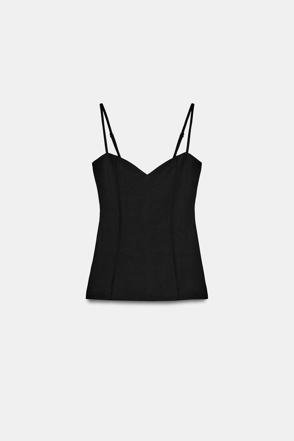TOP TIRANTES CREPE / Negro - Zara фото 6
