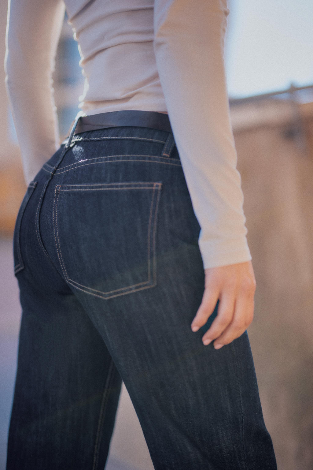 JEANS TRF WIDE LEG TIRO BAJO / ?ndigo oscuro - Zara фото 5