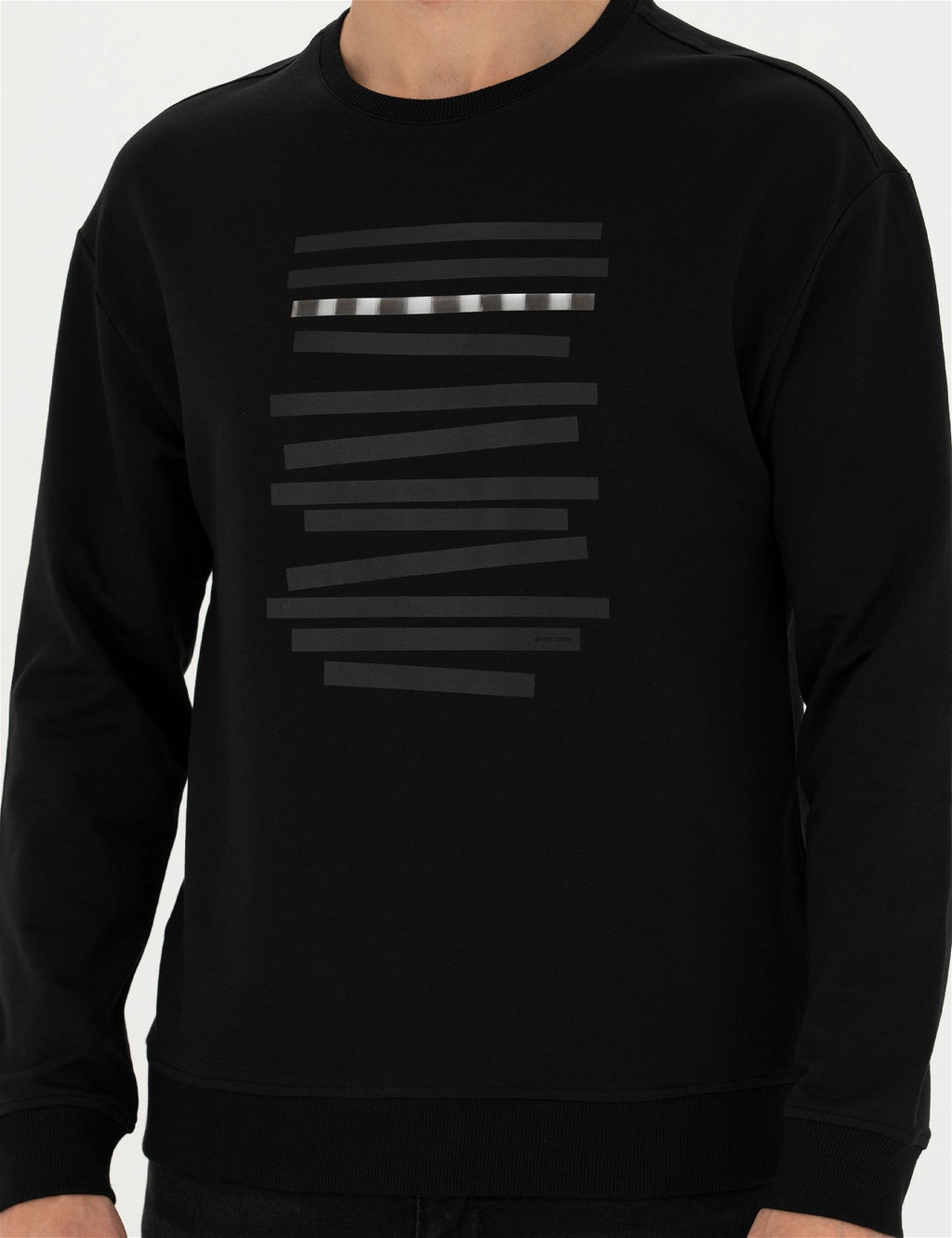 Siyah Regular Fit Sweatshirt - Pierre cardin фото 6