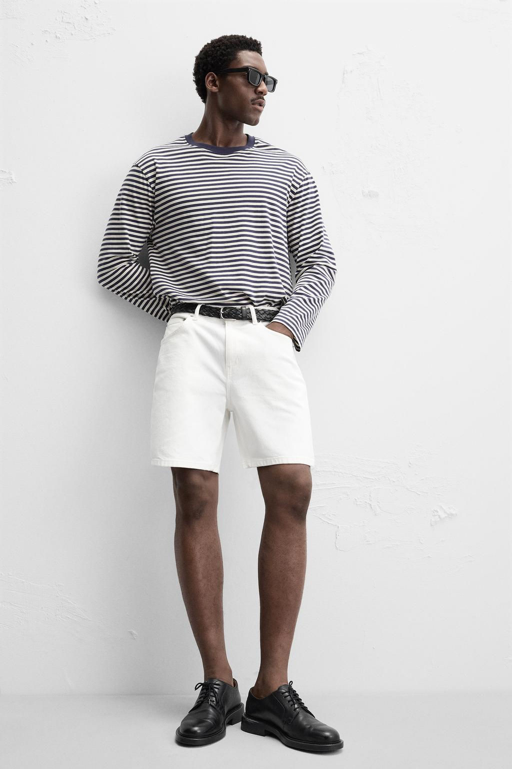 REGULAR FIT DENIM BERMUDA SHORTS - Zara фото 38