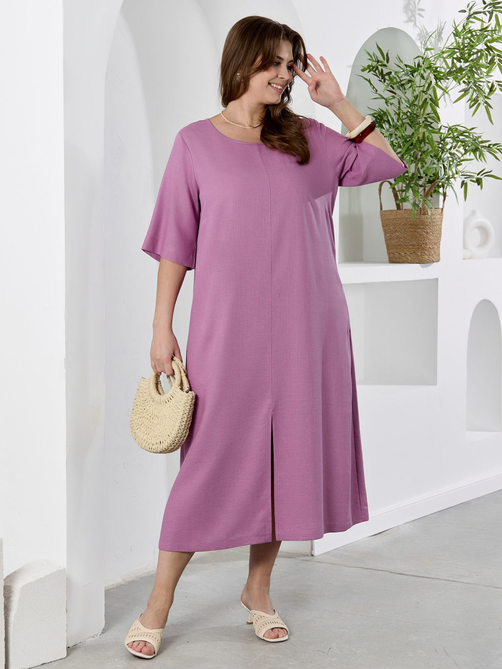 Платье Камео-1 из вискозы со льном - Виотекс фото 69