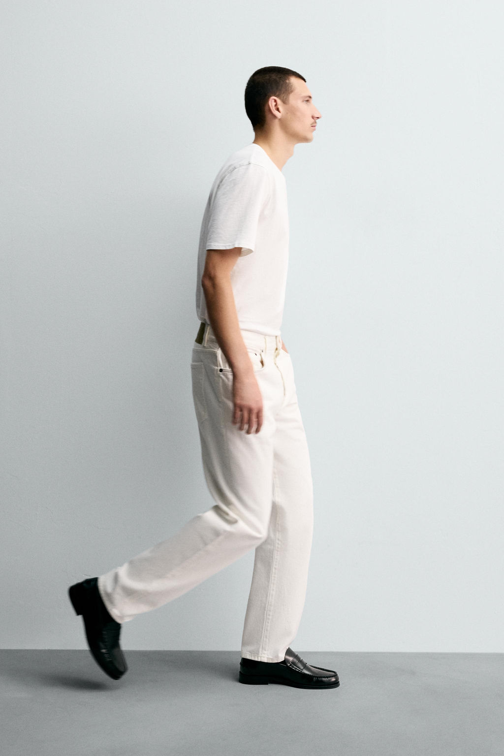 STRAIGHT ANKLE FIT SELVEDGE JEANS