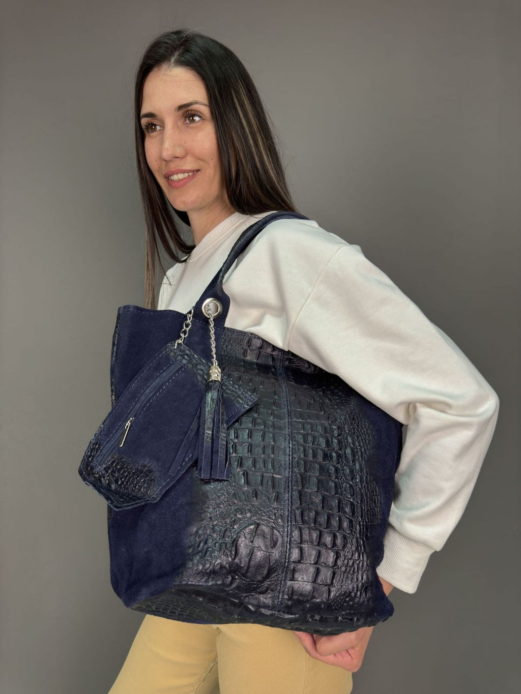 Сумка женская из телячьей кожи