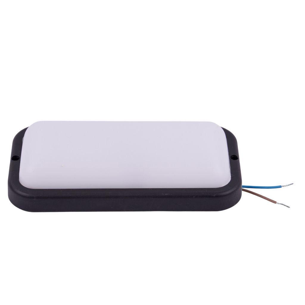 ULW-Q228 18W/6500K IP65 BLACK Светильник светодиодный влагозащищенный. Прямоугольник. Дневной свет (6500K). 195?95?35мм. Корпус черный. ТМ Volpe