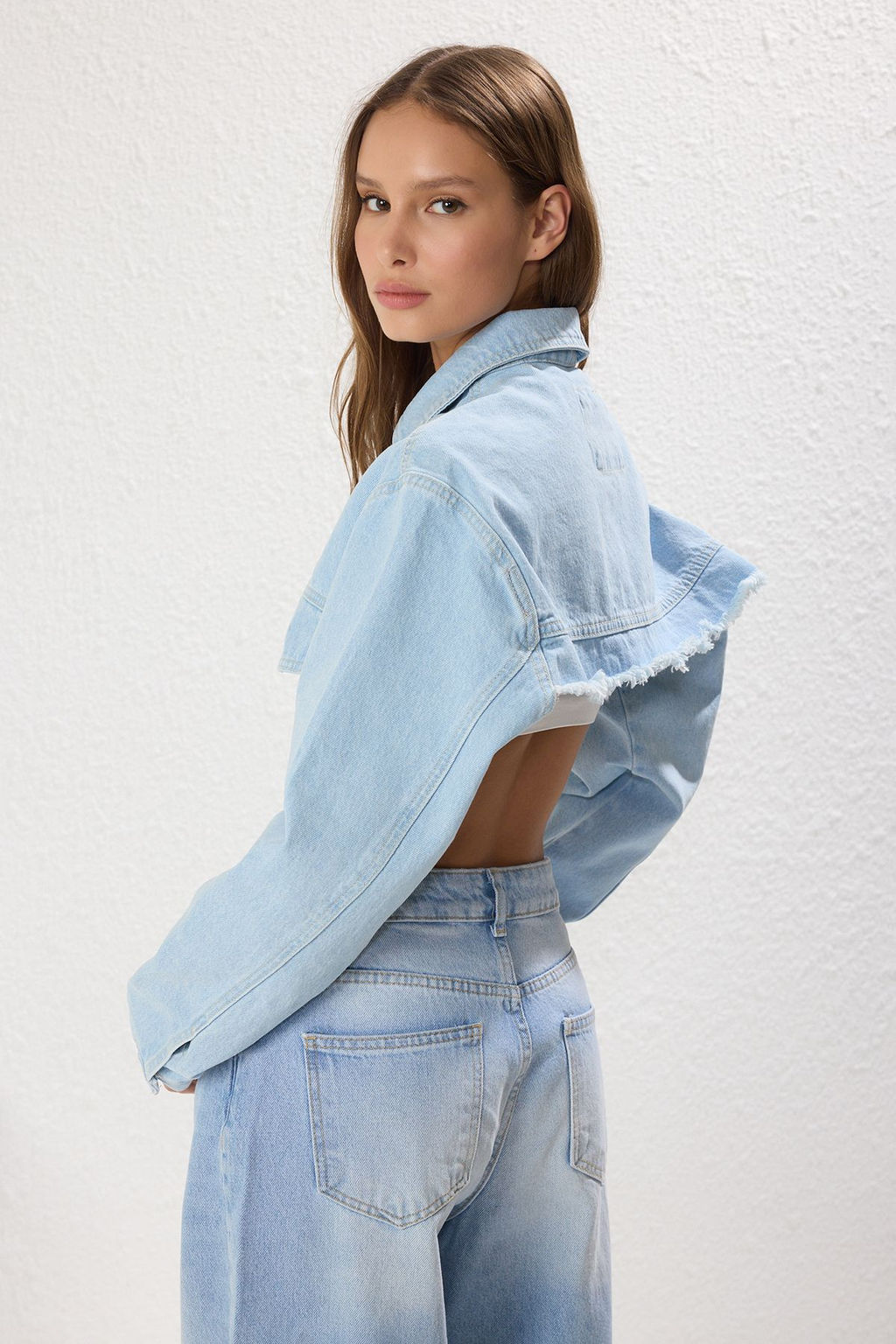 Mavi More Sustainable Crop Denim Ceket TWOSS25CE00032