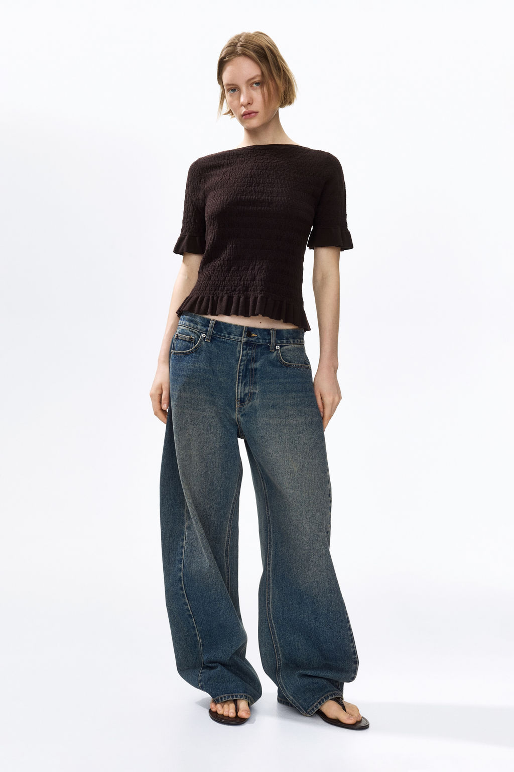 Top en punto con textura - H&m фото 4