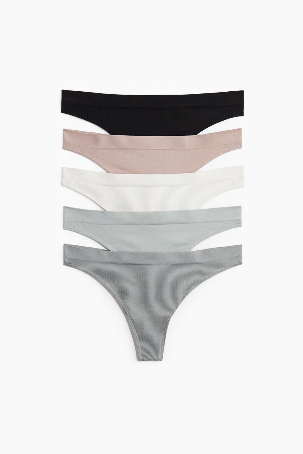 Pack 5 bragas thong Seamless - H&m фото 2