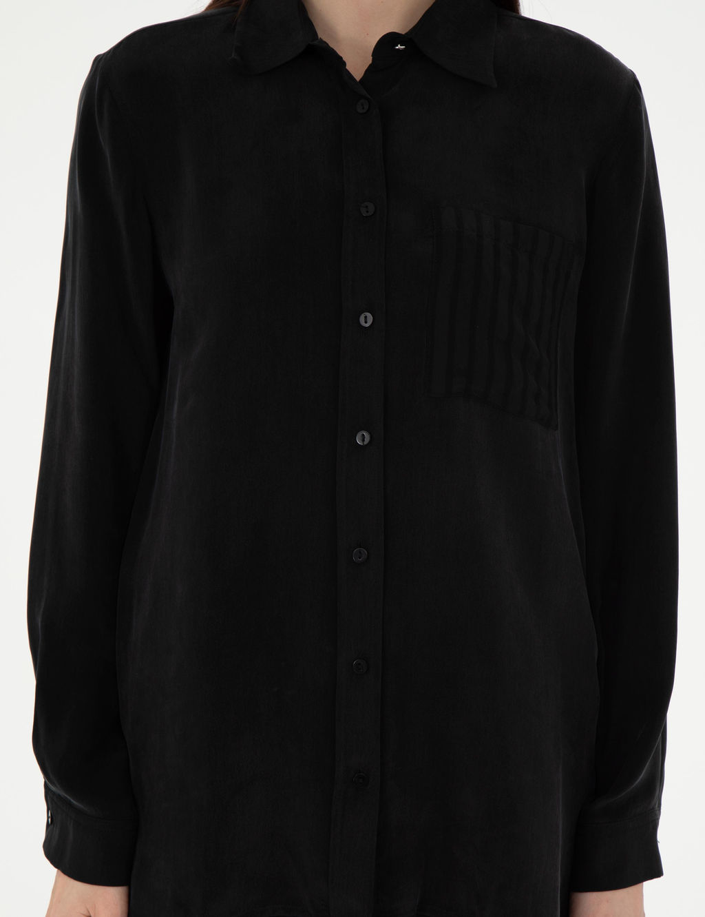 Siyah Comfort Fit Uzun Kollu G_mlek - Pierre cardin фото 6