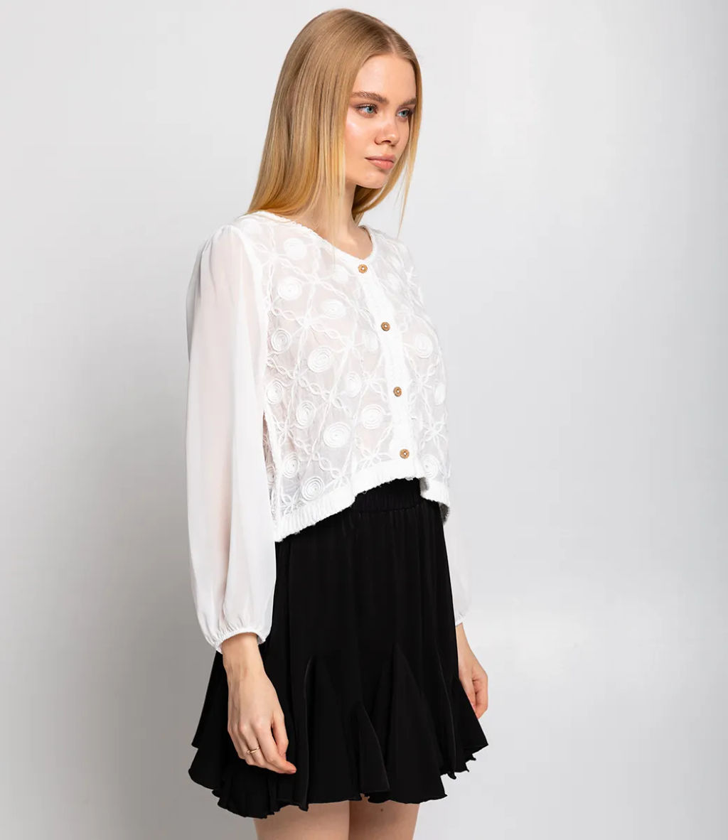 Блуза #КТ210 (7), белый