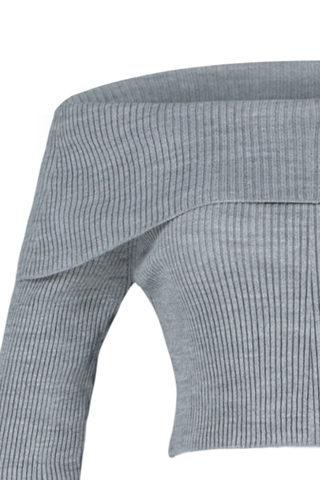 Tas Super Crop Carmen Yaka Triko Kazak TWOAW22KZ1897 - Trendyolmilla фото 24