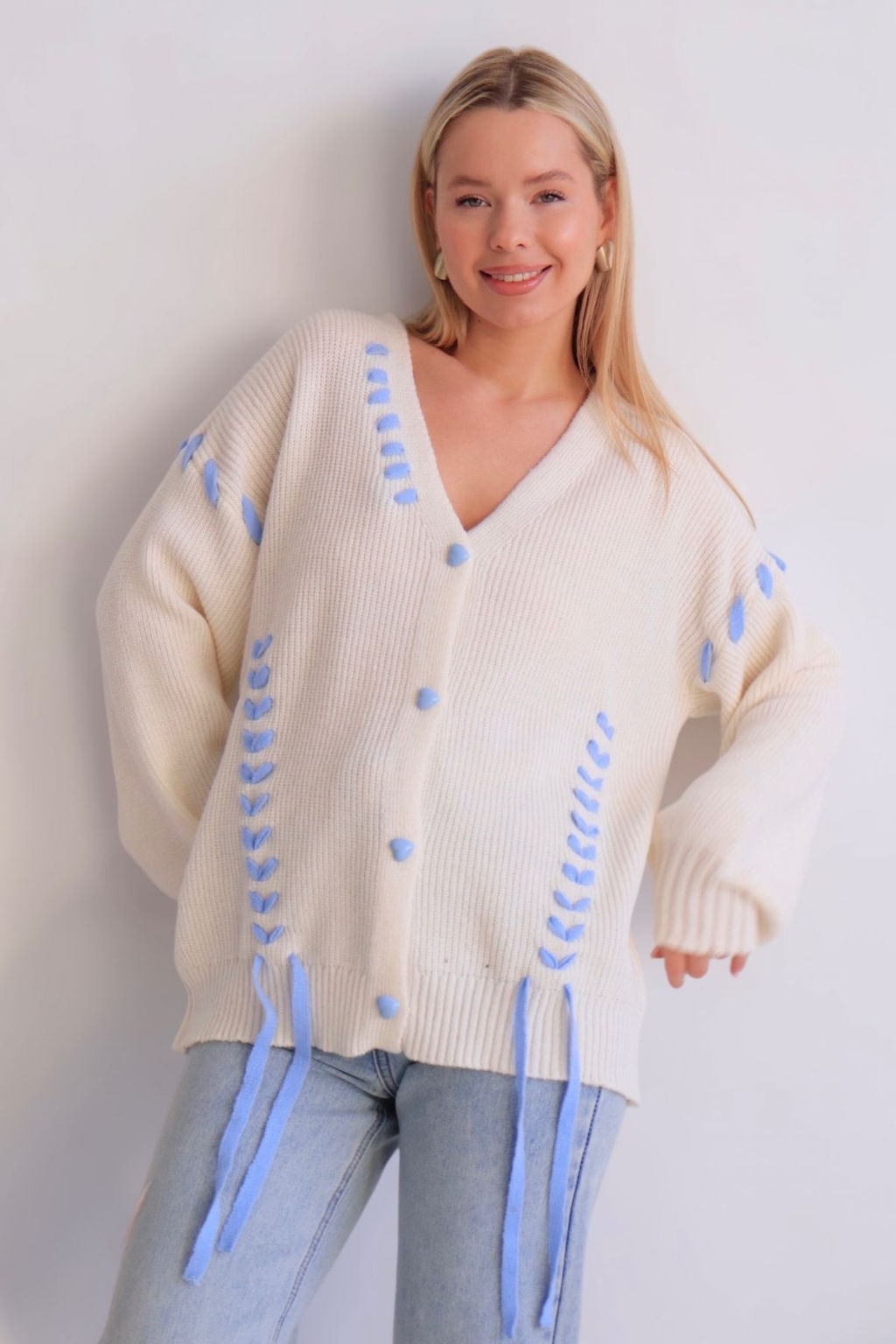 Martichelli Кардиган молочный фото 13