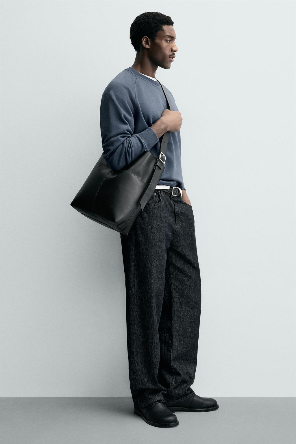 TOPSTITCHED TOTE BAG - Zara фото 2