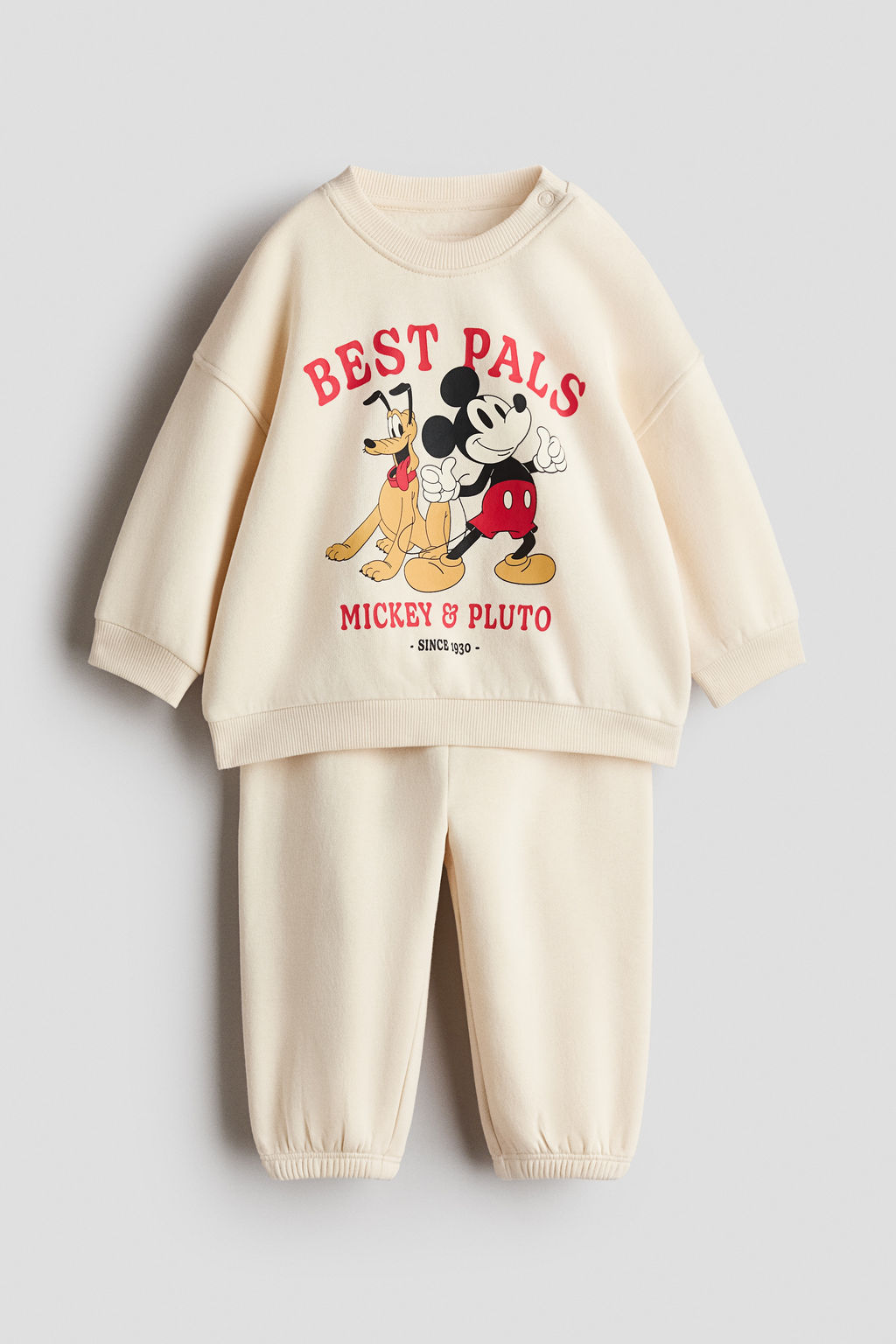 Conjunto estampado de 2 piezas en tejido sudadera