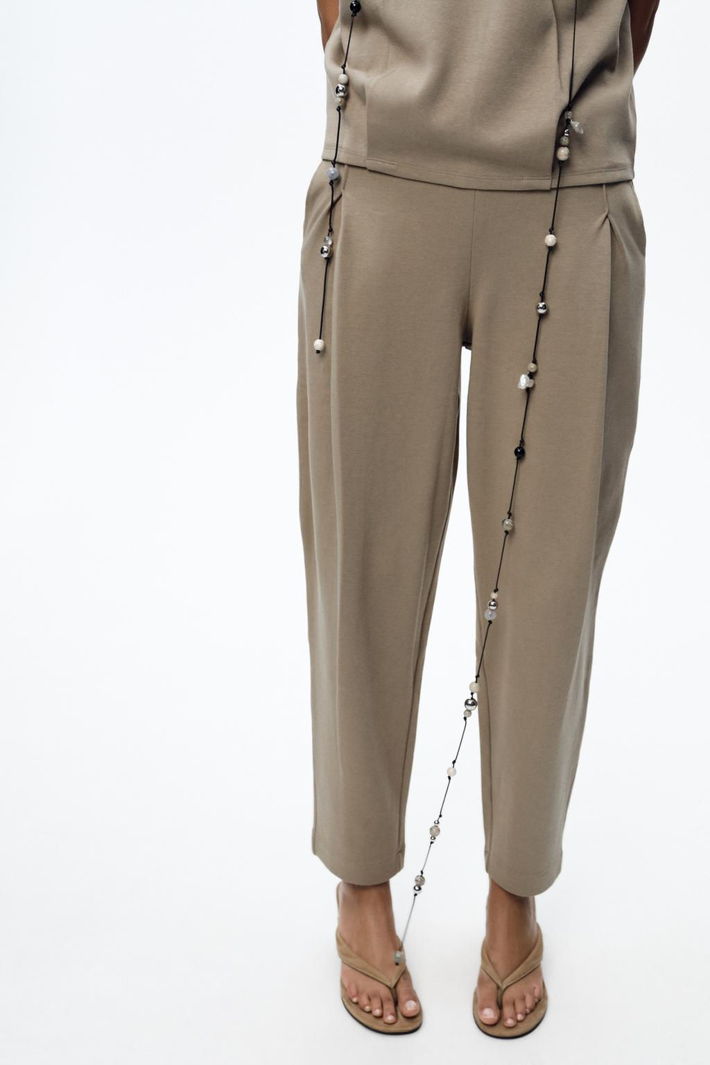 WASHED PLEATED TROUSERS - Zara фото 3