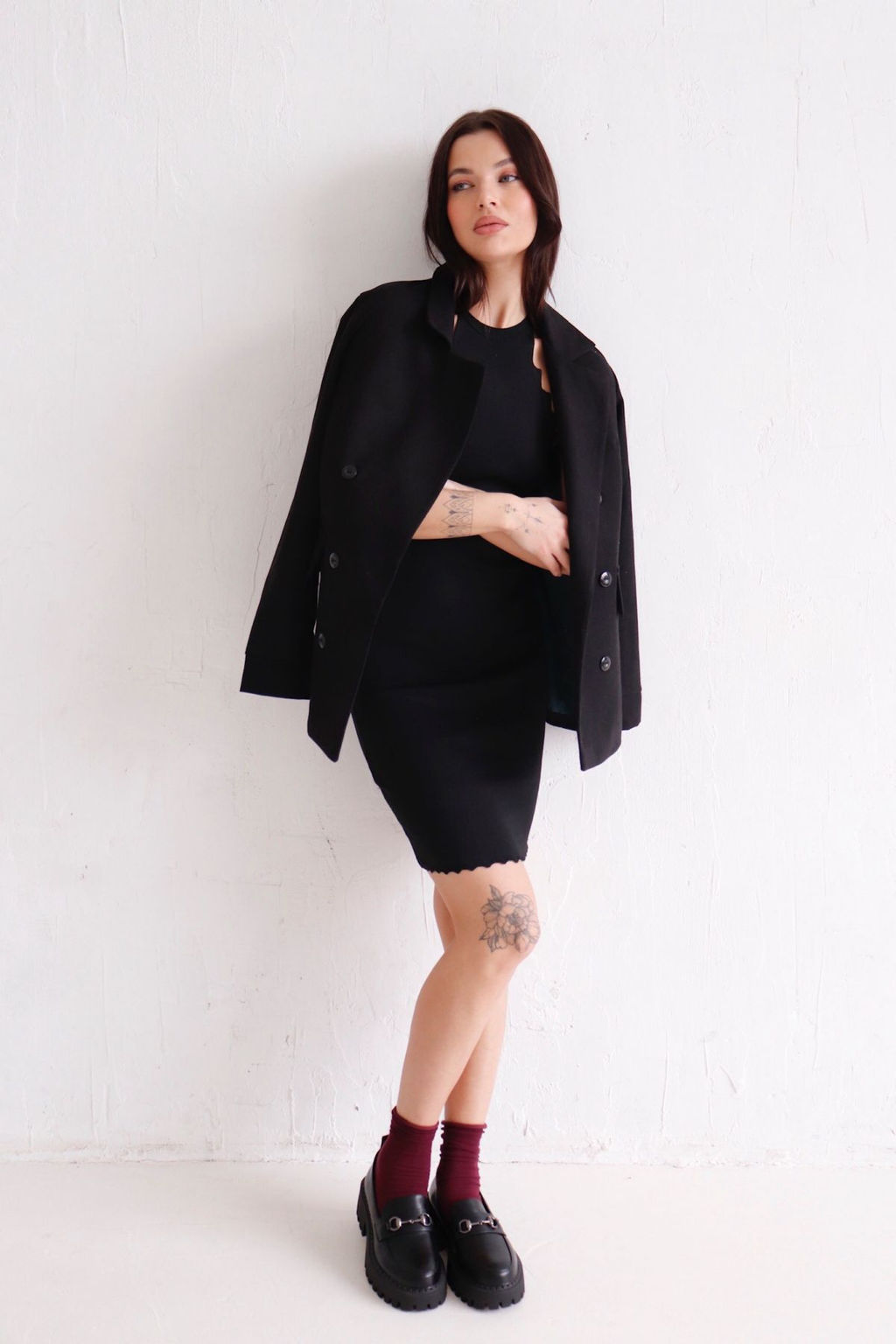 Платье-американка чёрное - Martichelli фото 16