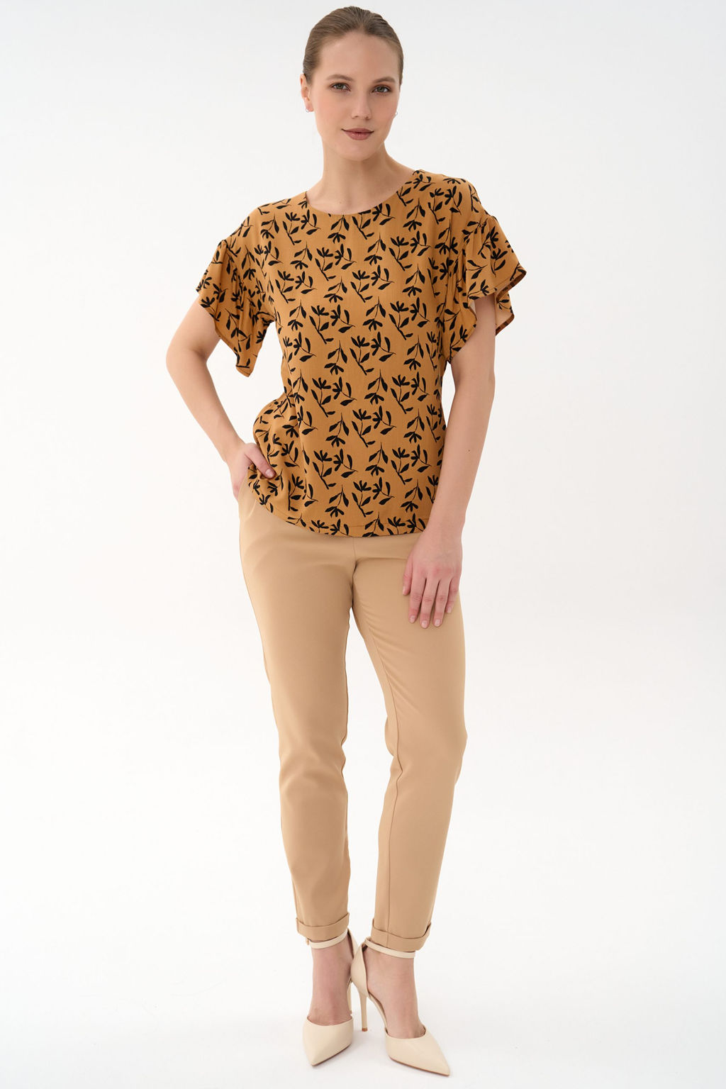 Блузка Кимоно (карамель)