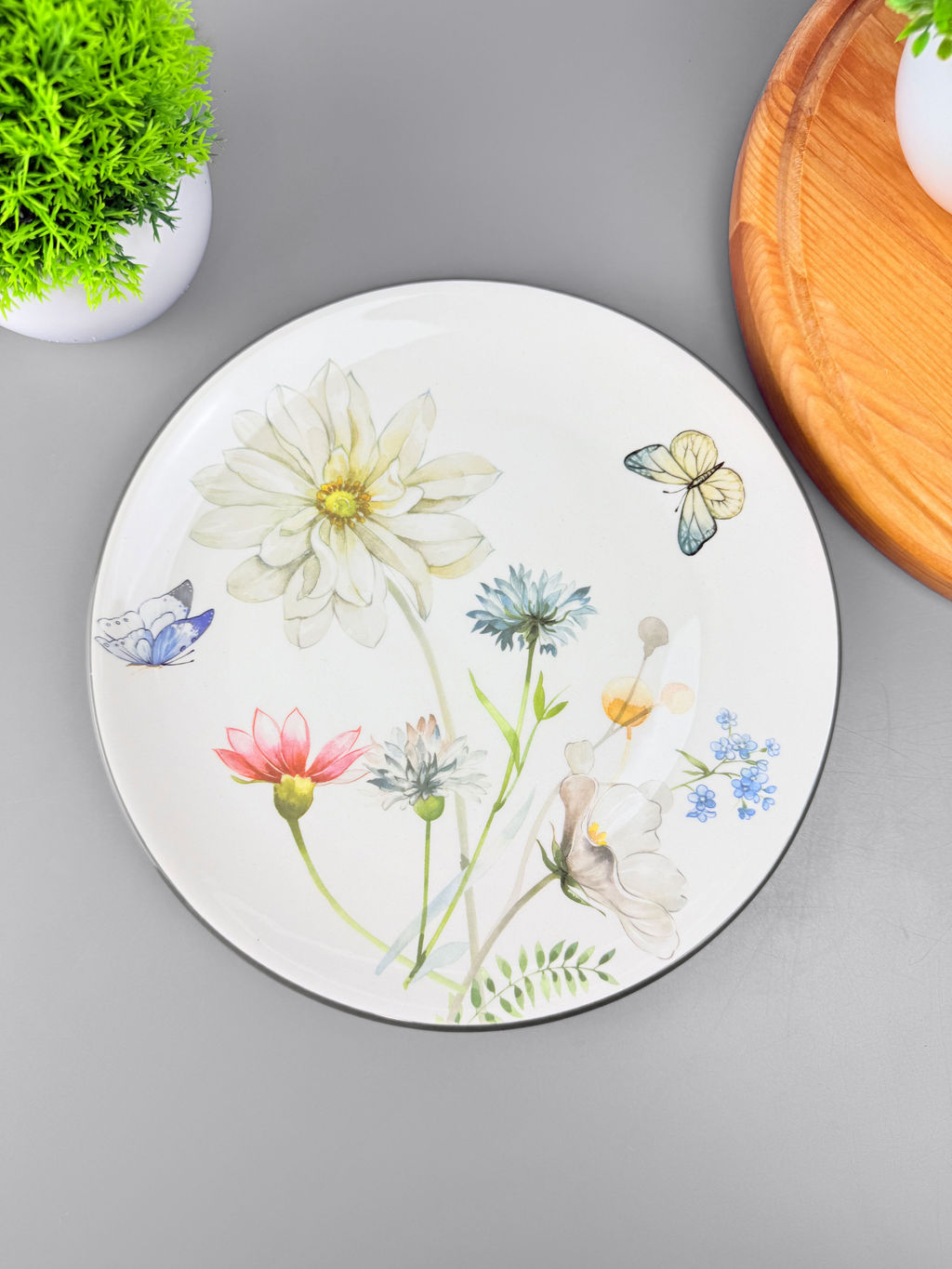 Тарелка 22см "Полевые цветы" 527-331