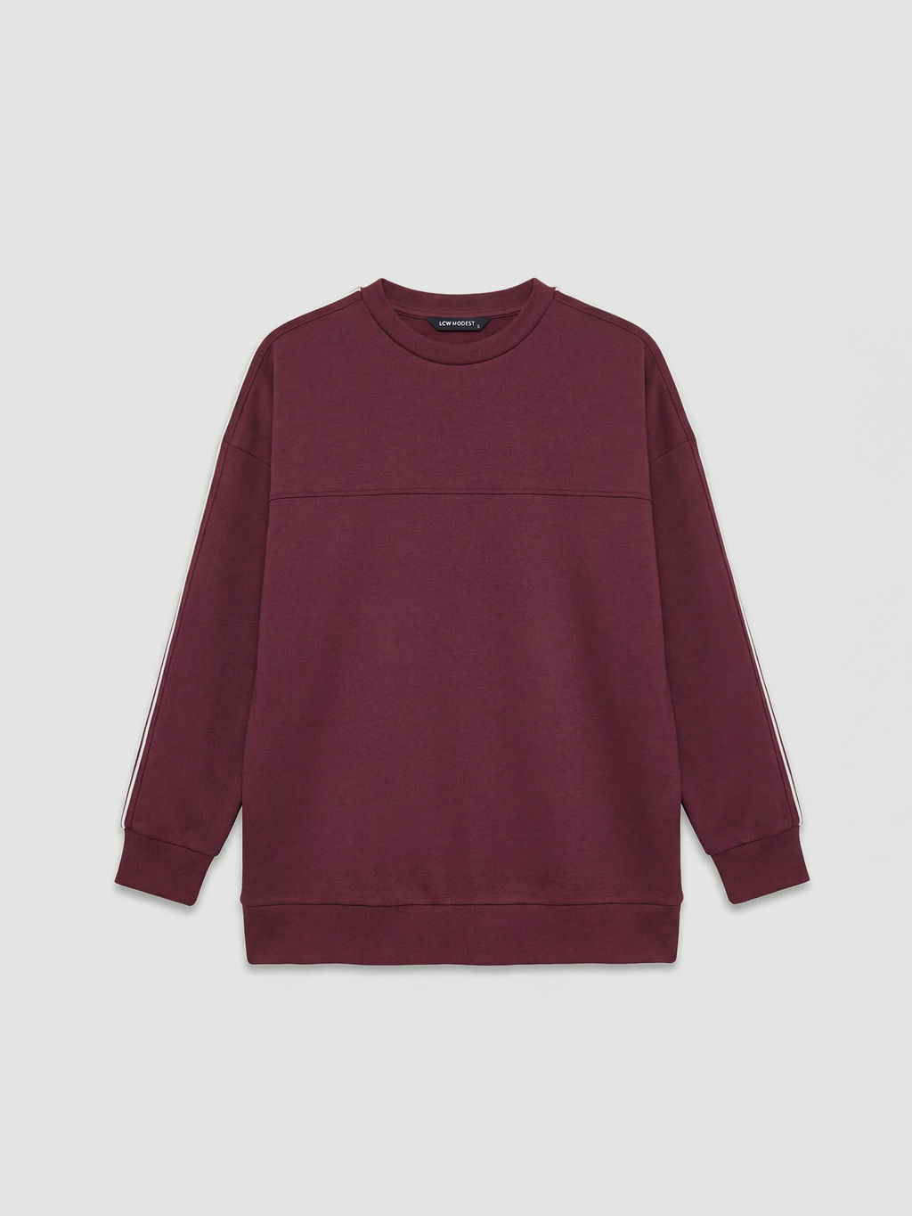 Bisiklet Yaka Oversize Kad?n Sweatshirt Tunik