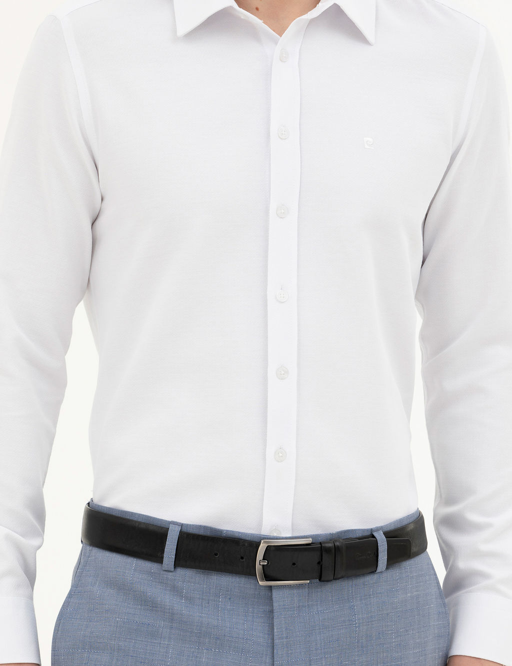 Beyaz Slim Fit Uzun Kollu G_mlek