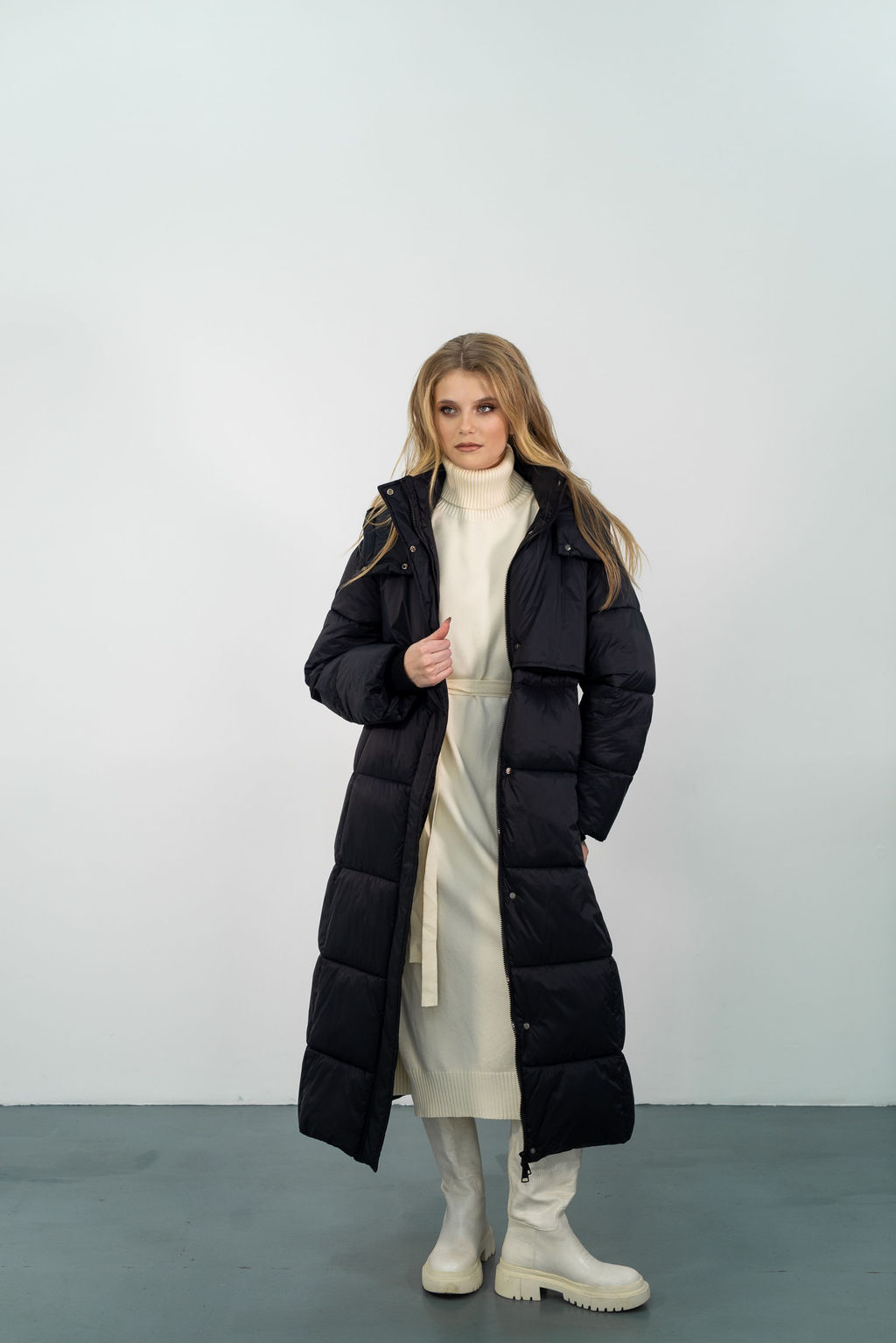 Пальто Салли (черный) - Nadi bordo фото 6