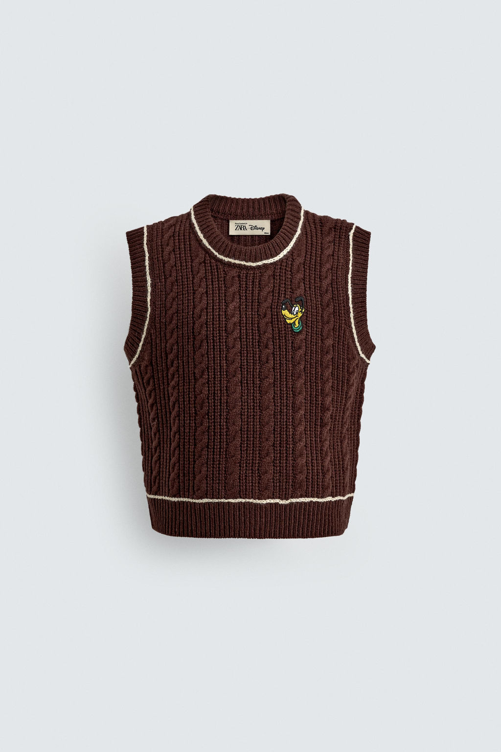 PLUTO PATCH KNIT VEST HARRY LAMBERT FOR ZARA X DISNEY