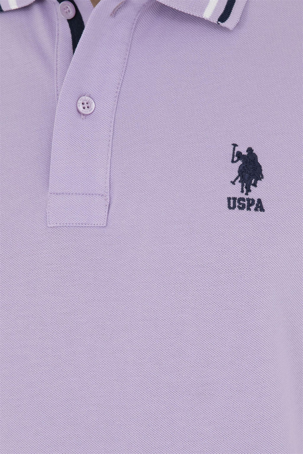Футболка мужская U.S. Polo Assn сиреневая фото 7
