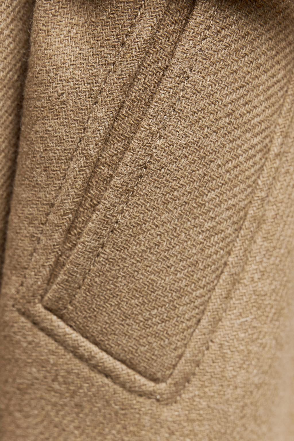 LONGLINE BELTED WOOL BLEND COAT - Zara фото 10