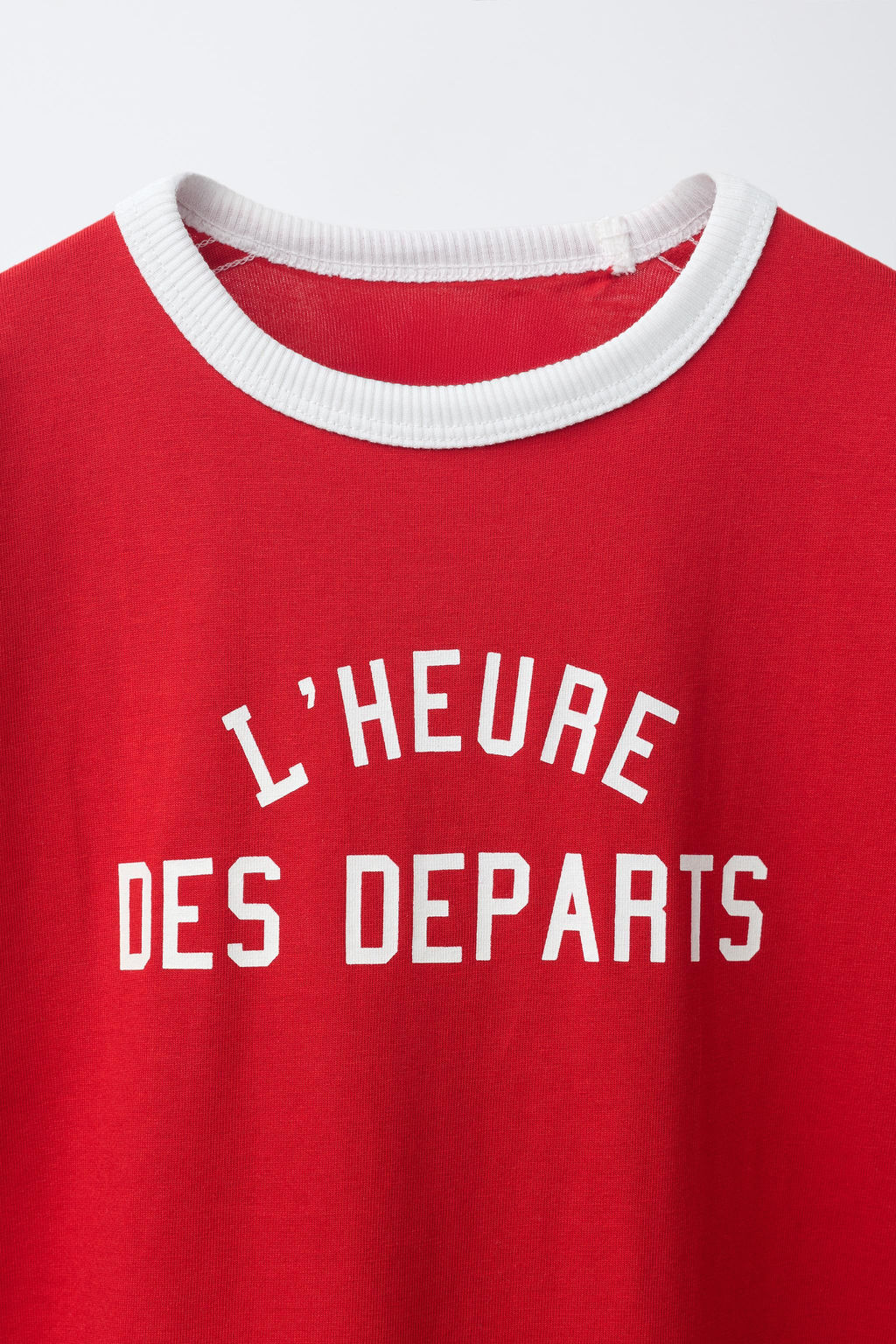 CAMISETA JOGGING TEXTO / Rojo - Zara фото 3