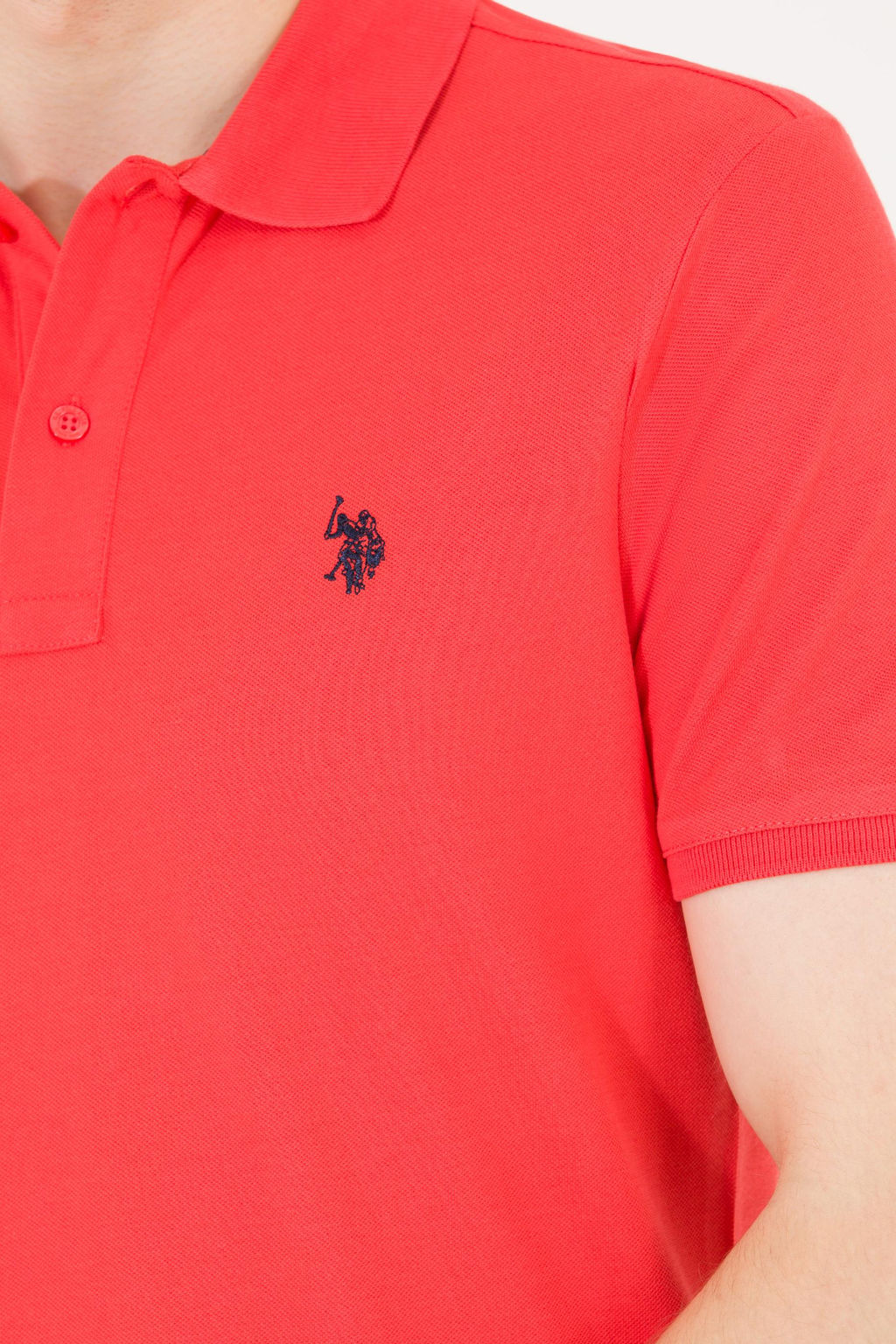 Erkek K_rm_z_ Basic Polo Yaka Ti__rt